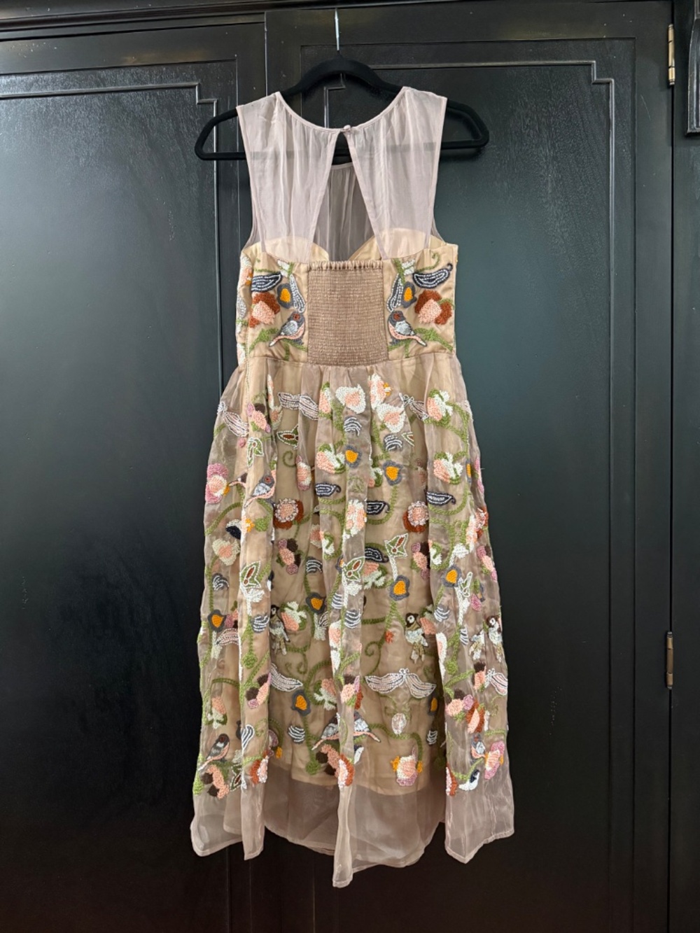 Anthropologie Moulinette Soeurs occasion dress 4 beaded & embroidered - Picture 6 of 9